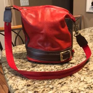 Red Valentina Style convertible purse